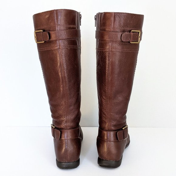 Ecco Hancock Leather Zip Up Winter Boots - Picture 5 of 11